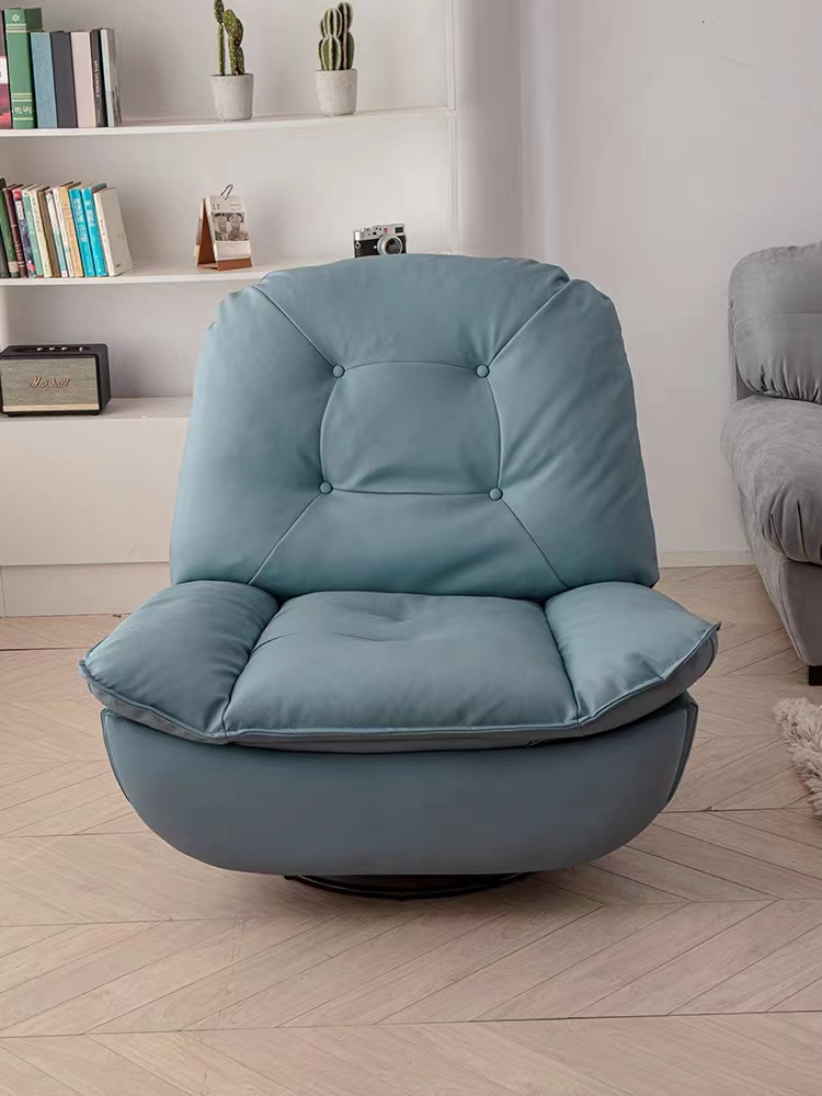 Commercial Light 360° Rotating Chair Cowhide Luxury Office Home