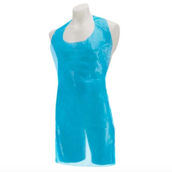 Embossed Blocked Disposable Plastic Aprons LDPE For Painting And Coating Industry