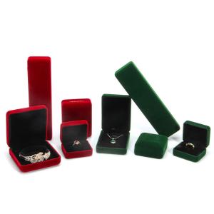 Luxury Velvet Jewelry Set Box for High Grade Green Packaging Bracelet Necklace
