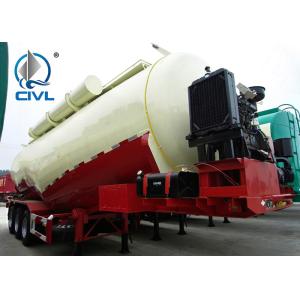 New 58000L Semi Bulk Cement Tank Carrier semi Trailer With Bohai Air Compressor