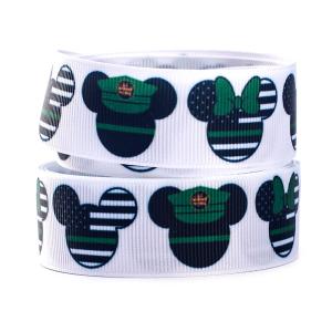 Custom Anime Characters Logo Heat Transfer Printed Polyester Satin Ribbon