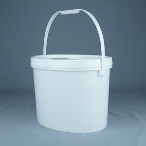 Customizable Oval Plastic Bucket For Food Fruit Toys And Storage