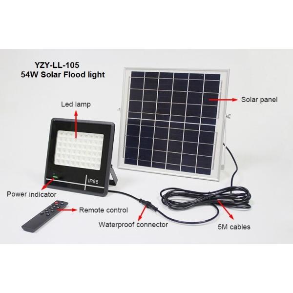 Buy 50w 5400 Lumen Solar LED Flood Lights / High Lumen Solar Landscape Flood Lights at wholesale prices