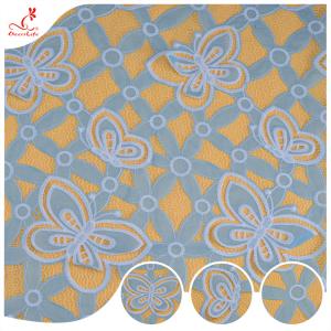 China Embroidery Guipure Polyester Lace Fabric For Women Clothing on sale