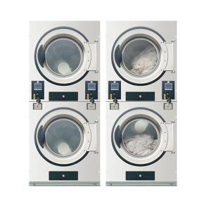 High-Efficiency Double-Deck Self-Service Laundry Dryer - Multi-Language, Remote