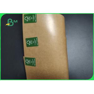 Virgin Pulp 170gsm + PE10g Unbleached Kraft Paper Roll For Food Waterproof