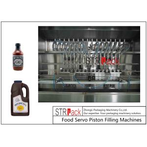 Linear Barbecue Sauce Volumetric Piston Filling Machine 316L Stainless Steel