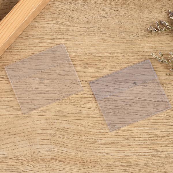 Clear Pvc Card Holder Pouch Plastic ID Badge Holder Crystal Student Bus Card