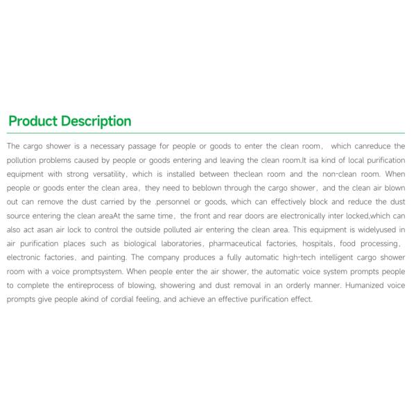 Intelligent Air Shower Tunnel Modular System For Clean Room / Goods Cargo