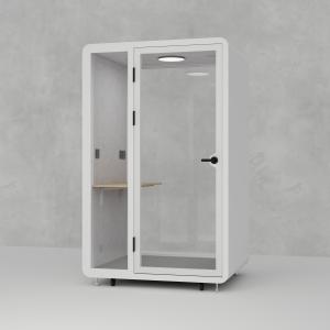 Double-walled Soundproof Booth with LED Lighting and Built-in Ventilation System