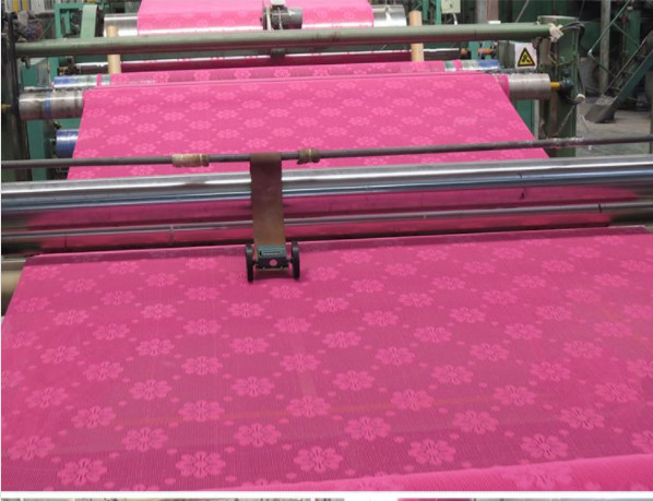 Crack Resistance Laminate Flooring Underlay Flowers Design Foam Coat Anti Slip Pvc Mat