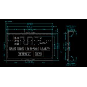 Air Purifier BTN Lcd Seven Segment Display PIN Connector