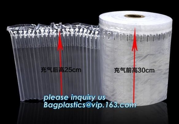 Inflatable packaging airbag roll, transportation packs, shipment packs, carton