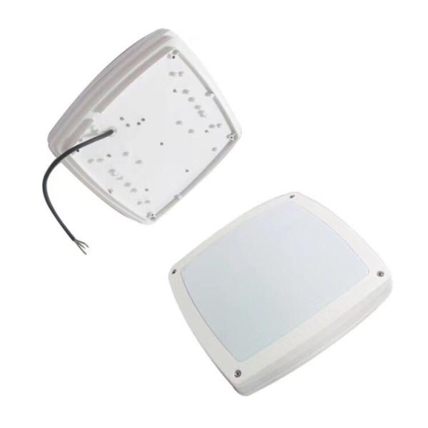 Motion Sensor 20W Indoor Bulkhead Light Square Shape Aluminum Housing For Villa