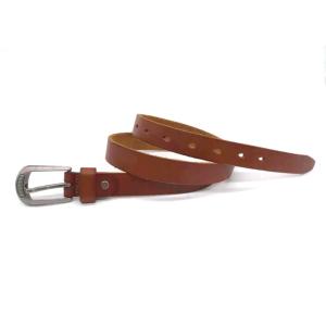 China 120cm Womans Cowhide Leather Belts Western Retro Buckle on sale