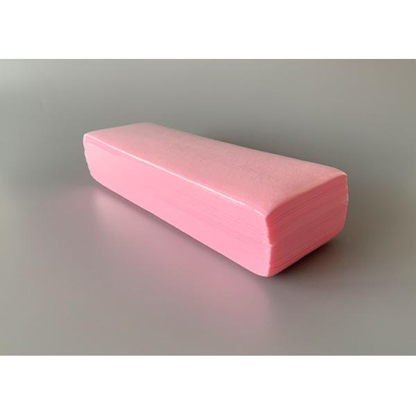 Buy Pink  Self Plain Wax Strips Roll Beautiful Custom Thickness Size Women Body Applied at wholesale prices