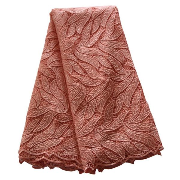 5 yard/lot yellow polyester emboidery lace /2015 hot selling african guipure lace with stone