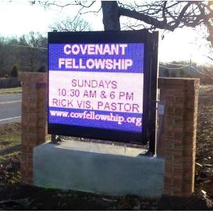 Outdoor Monument LED Signs , IP65 Electronic Message Center Signs