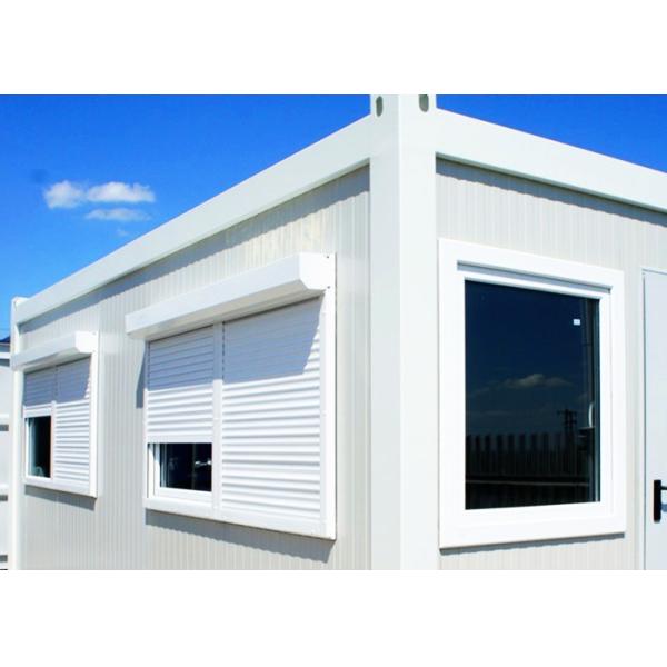 Galvanized Steel Mobile Container Homes Aluminum Alloy Window Wind Resistance
