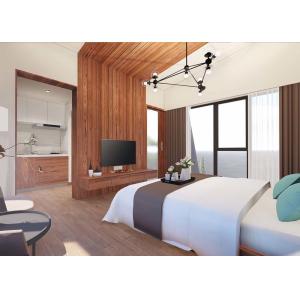 Liquid Flat Pack Luxury Prefab House Custom With Wooden Interior / Bedroom