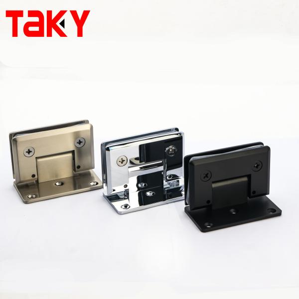 Heavy Duty Stainless Steel Wall Mount Square Bathroom Shower Glass Door Hinges