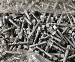 Carbon Steel Screw Spikes Rail Fasteners Factory Custom