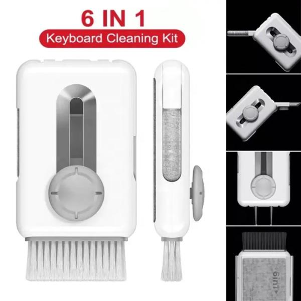 6 In 1 Vacuuming Laptop Keyboard Cleaning Brush Kit For Airpods