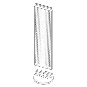 Pegboard Spinner Display Stands With MDF Base