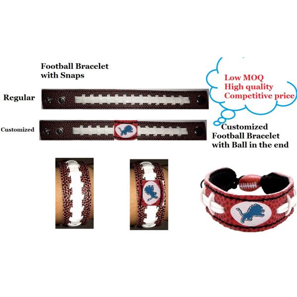 Custom football bracelet,football bracelet