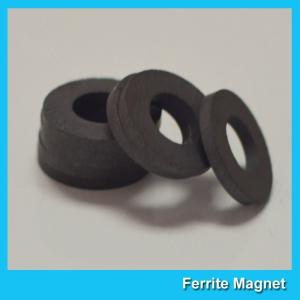 Ferrite Ceramic Round Magnets Ring Shaped For Speaker / Motor / Sensor