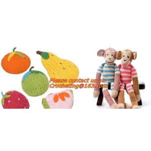 Mannual Knitted Doll standing flower stuffed toysCrocheted Craft Crochet Animal