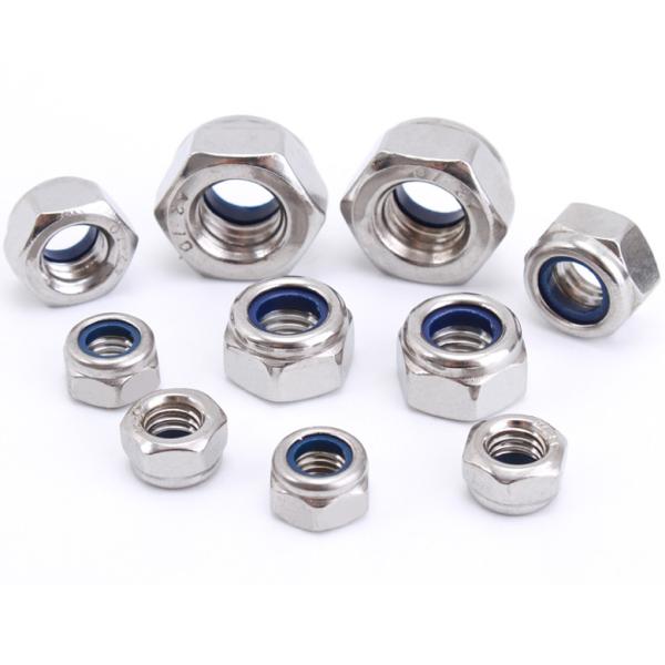 DIN985 Stainless Steel Nylon-inserts Locknuts Nylon-inserts Hexagon Locknuts