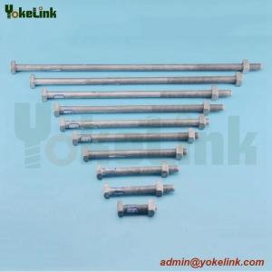 Hdg Square Head Machine Bolt With Nut