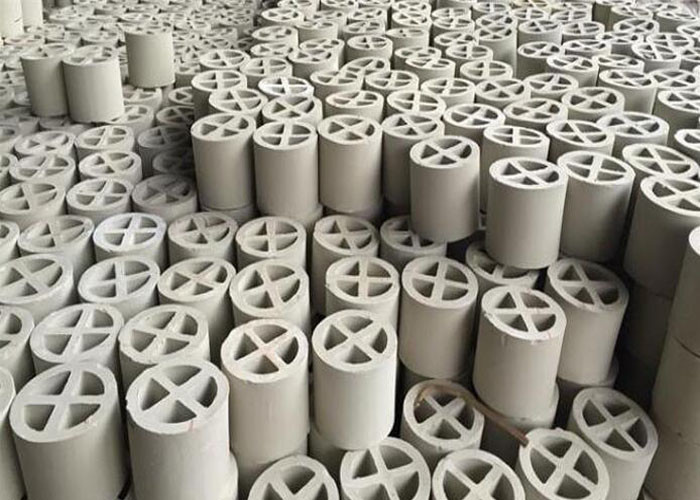 Buy Acid Resistant Ceramic Random Packing Alumina Ceramic Cross Partition Ring at wholesale prices