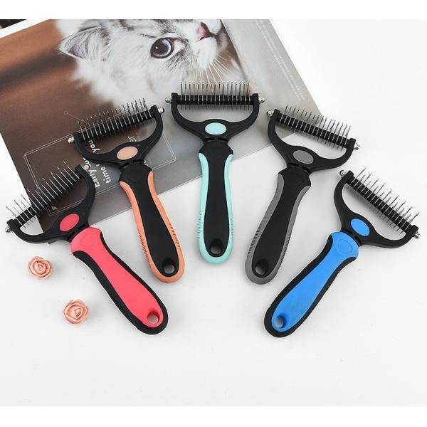 Buy Pet Shredding Brush Portable Stainless Steel Pet Hair Remover at wholesale prices