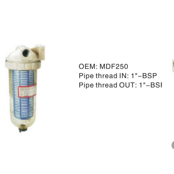 Stable Hydraulic Oil Filter Assembly MDF250 Pipe Thread IN 1"-BSP Pipe Thread