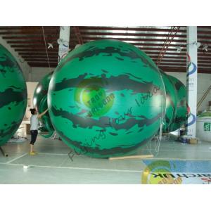 4m diameter watermelon Fruit Shaped Balloons Rainproof / Fireproof