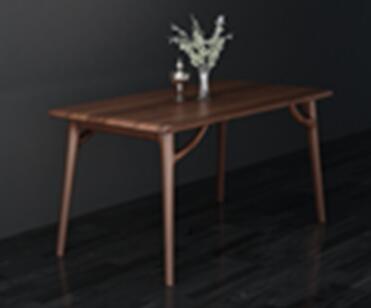 Six - Seat Dining Room Furniture / Solid Wood Dining Table 1500X750X750mm Measure