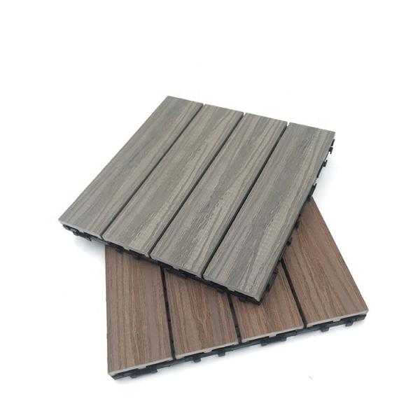 Quality Outdoor DIY Co-extrusion WPC/PVC Decking Tile with Modern Design and Easy Installation for sale