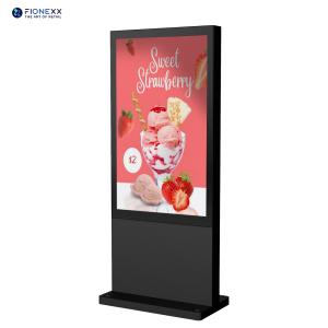 55 Inch Outdoor Digital Totem with Android 11.0 High Brightness and 3840*2160 Resolution