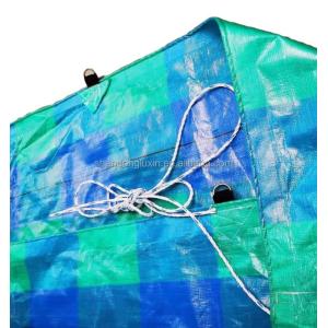 PE Tarpaulin Blue Grid UV Resistant Covering for Moisture-Proof and Sunlight