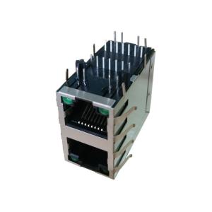 Quality XRJH-21C-1-D1D-170 2x Stacked RJ45 8P8C LAN-Übertrager WE-RJ45LAN 10/100BaseT for sale