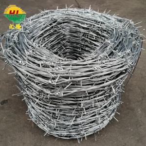 China Zinc Plated Galvanized Barbed Wire Fencing 25kg For Protection on sale