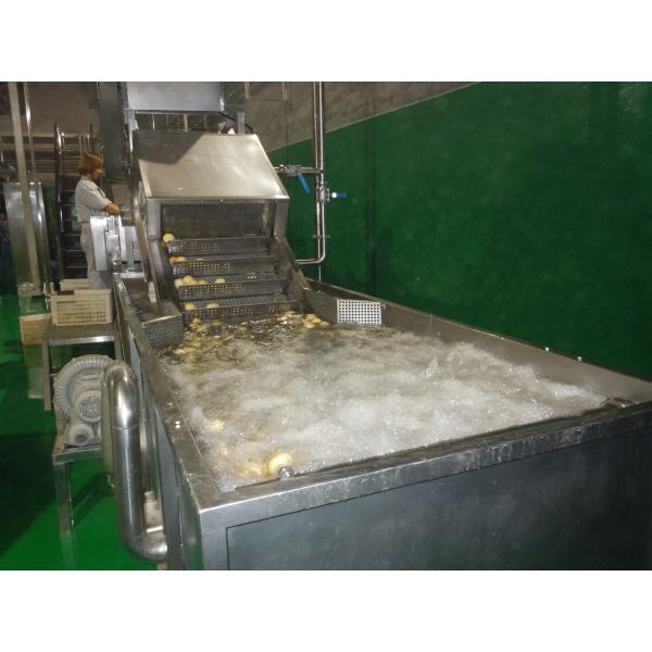 SUS304 10TPH Fruit Vegetable Washing Machine Stepless Shift