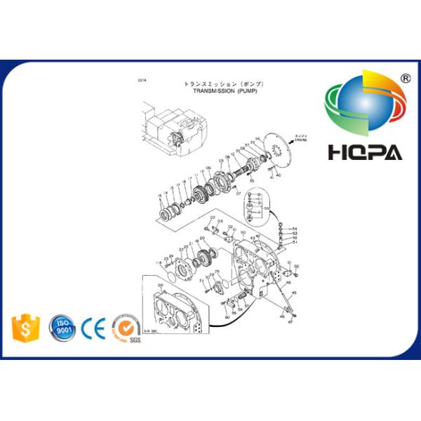 4083852 4641671 Framework Mechanical Seal Oil for HITAHCI EX1800 EX1100