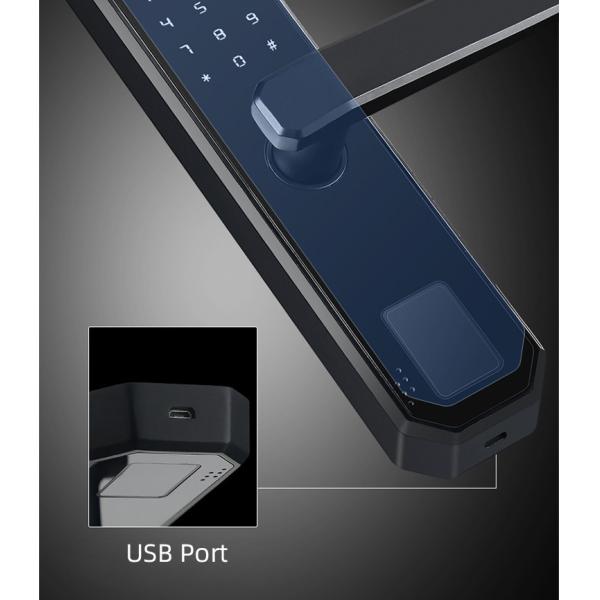 Anti Peep Fingerprint Smart Door Locks Intelligent Recognition Biometric Door Lock