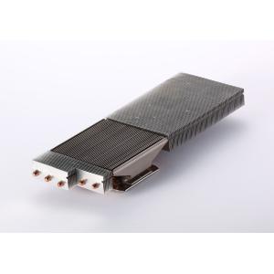 China Aluminum Fin Copper Tube Heat Sink Epoxy Gluing Black Anodize For CPU on sale