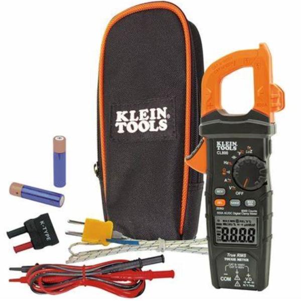 Buy 600 amps Klein Tools CL800 Digital Clamp Meter Auto Ranging TRMS AC/DC Volt / Current LoZ Continuity Frequency Capacitance N at wholesale prices