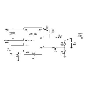 Integrated Circuit Electronic Ic Chips Mp2314gj-Z SOT-23-8