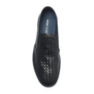 Black Anti Skid Mens Leather Casual Shoe
